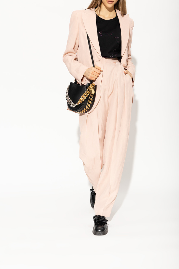 Stella ruffle blouse - Black 'Skyla' loafers Stella
